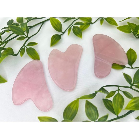 Rose Quartz Gua Sha - Rose Quartz Face Massager -High Quality Rose Quartz - Picture 2 of 10